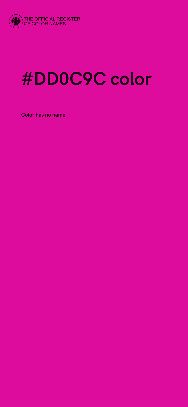 #DD0C9C color image