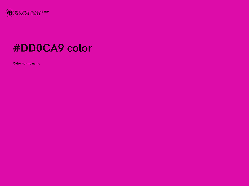 #DD0CA9 color image