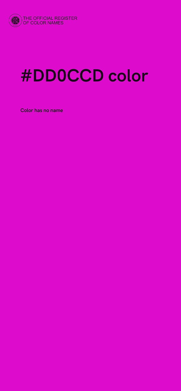 #DD0CCD color image