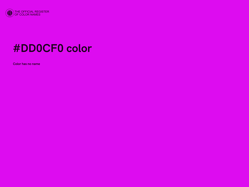 #DD0CF0 color image