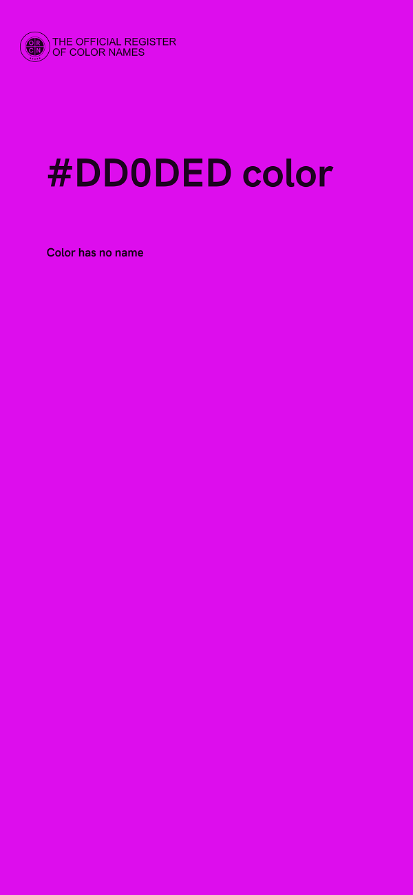 #DD0DED color image