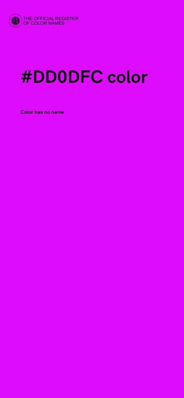 #DD0DFC color image