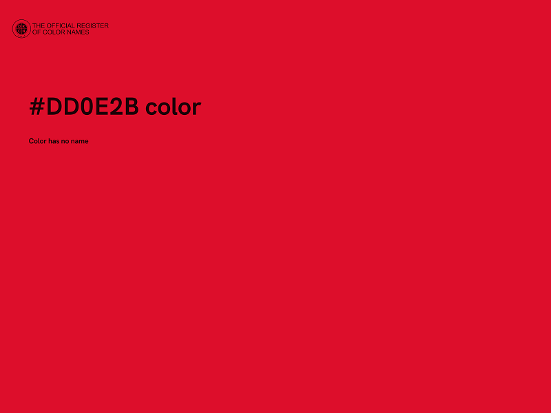 #DD0E2B color image