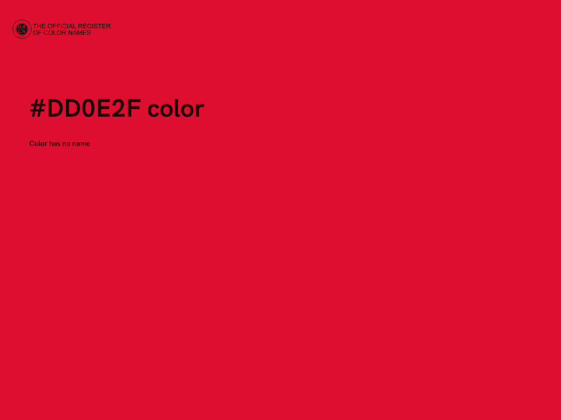 #DD0E2F color image