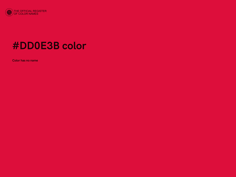 #DD0E3B color image