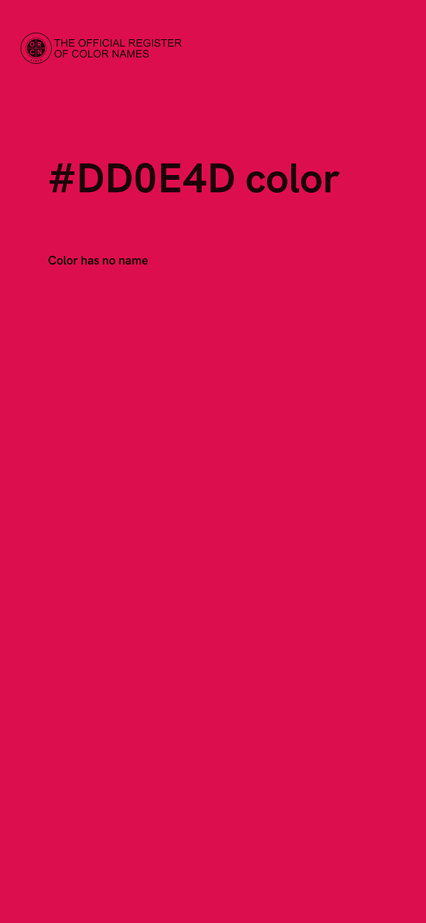 #DD0E4D color image