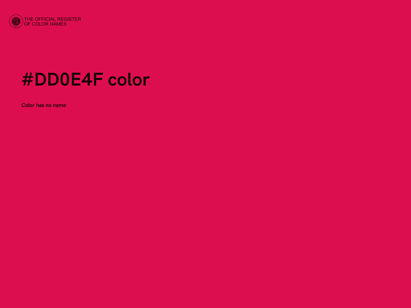 #DD0E4F color image