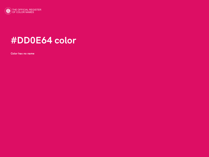 #DD0E64 color image