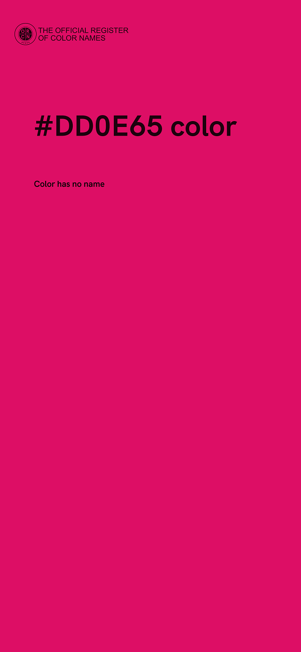 #DD0E65 color image