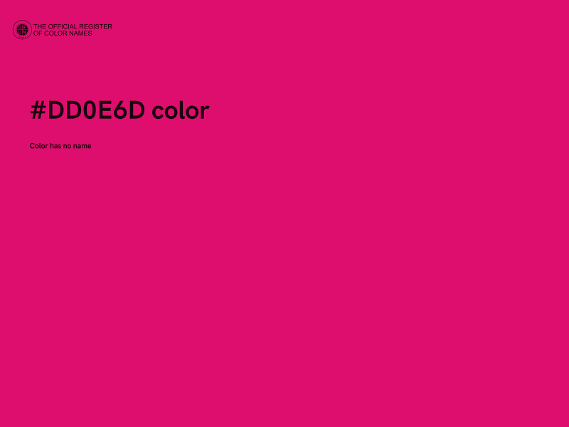#DD0E6D color image
