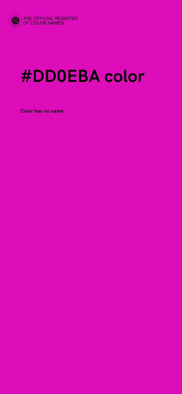 #DD0EBA color image