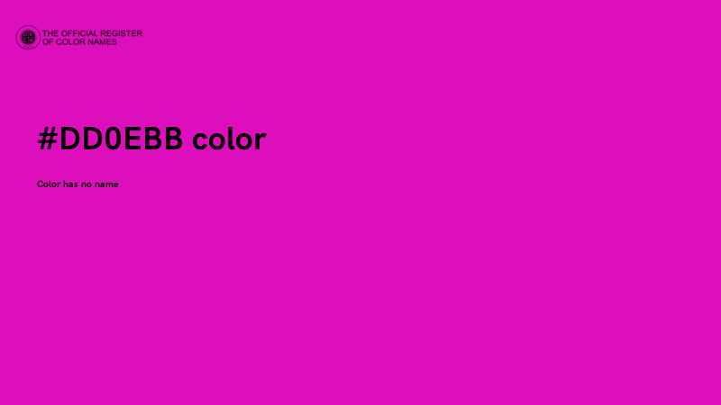 #DD0EBB color image
