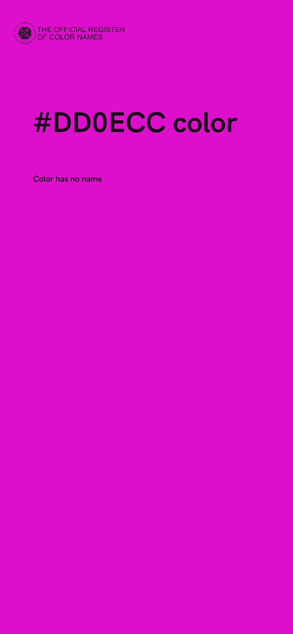 #DD0ECC color image