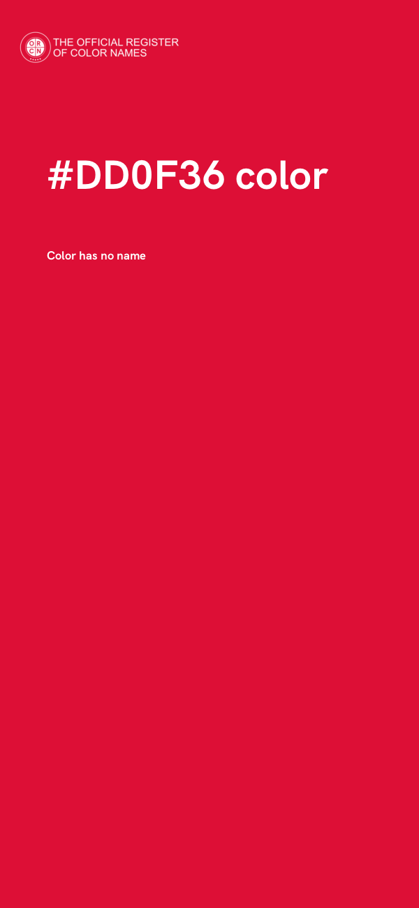 #DD0F36 color image
