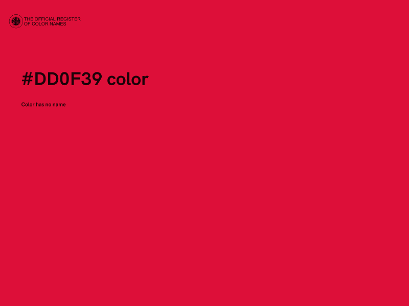 #DD0F39 color image