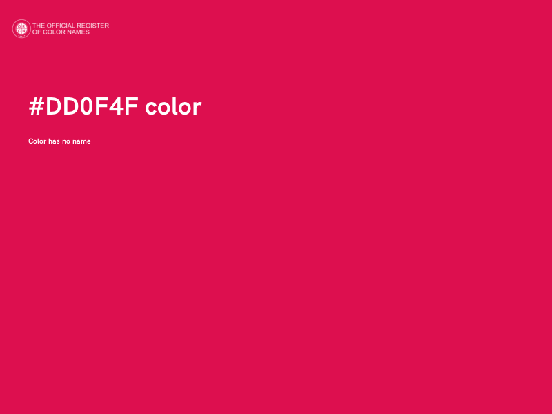 #DD0F4F color image