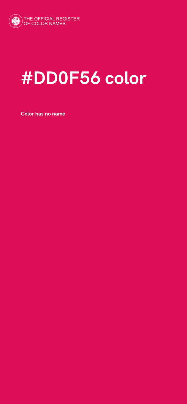 #DD0F56 color image