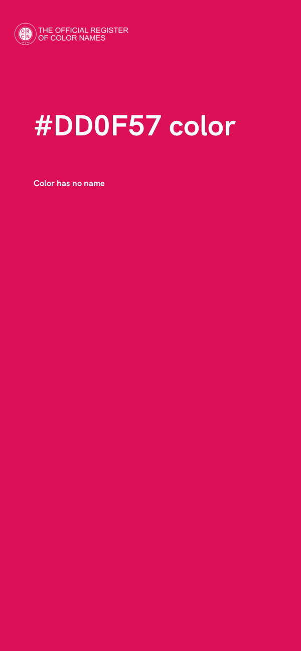 #DD0F57 color image