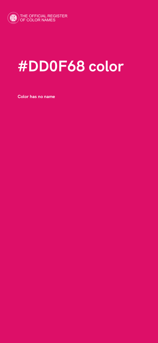 #DD0F68 color image