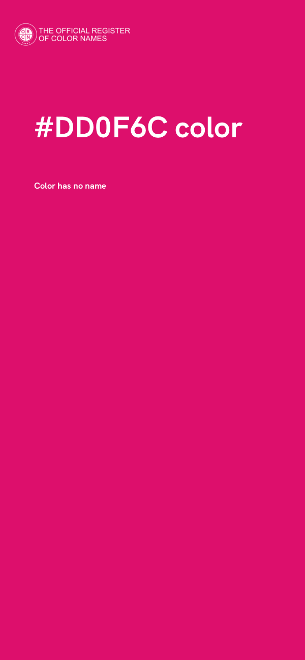 #DD0F6C color image