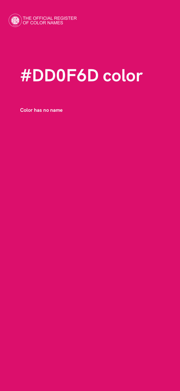 #DD0F6D color image
