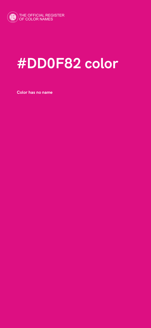 #DD0F82 color image