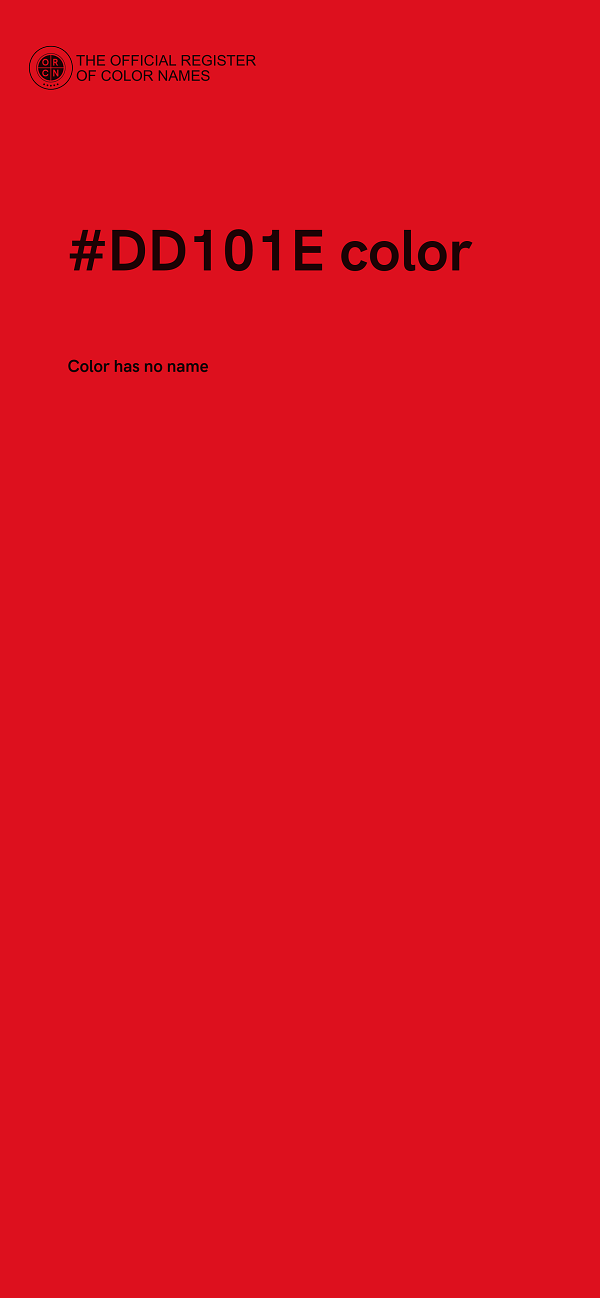 #DD101E color image