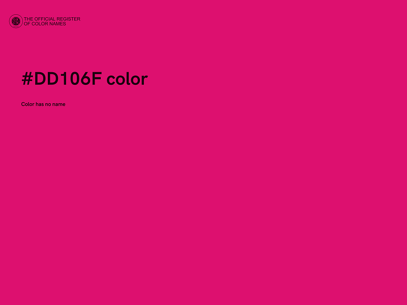 #DD106F color image