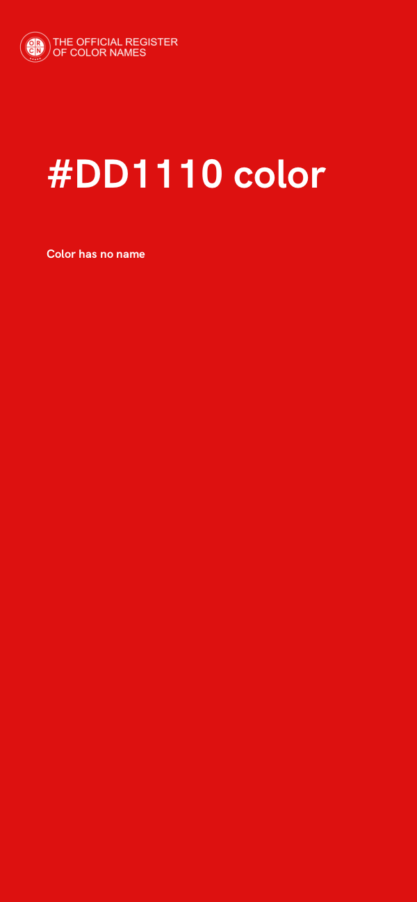 #DD1110 color image