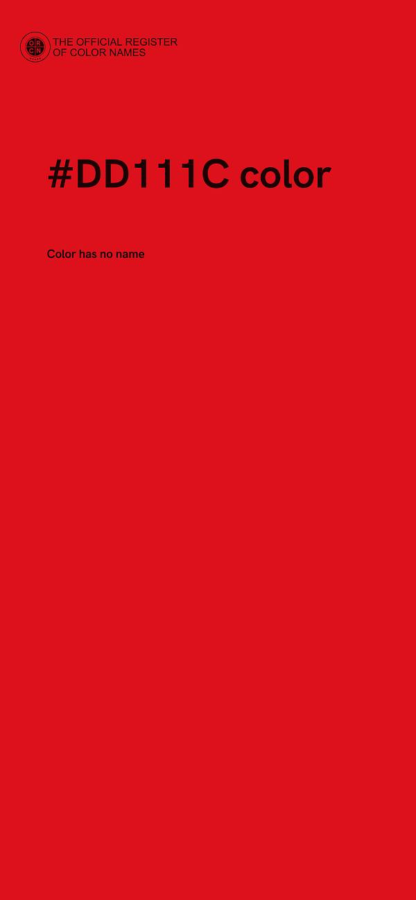 #DD111C color image