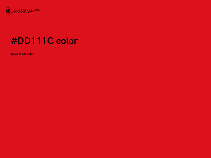#DD111C color image