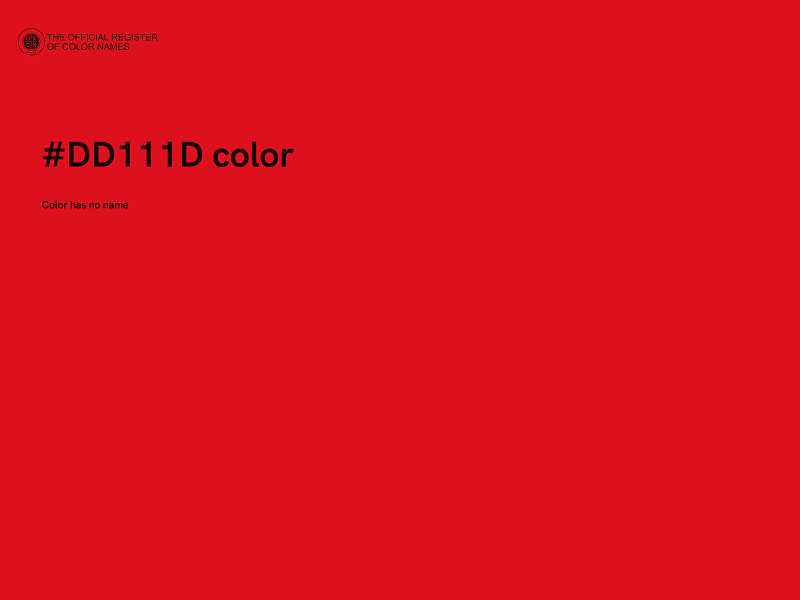 #DD111D color image