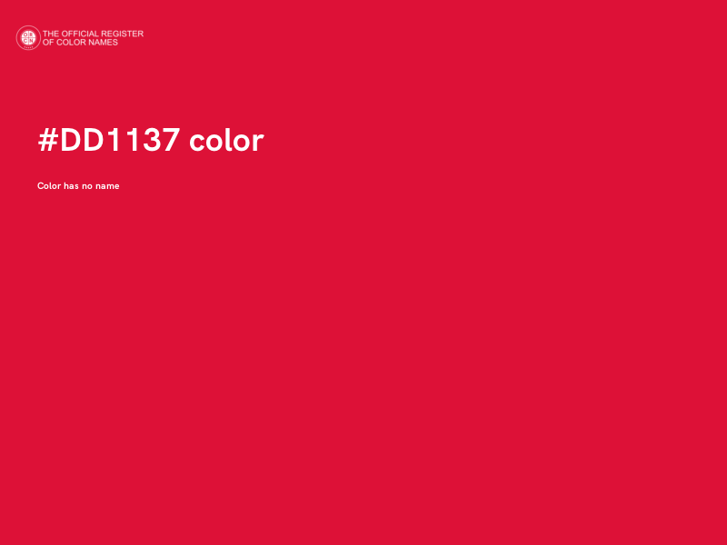 #DD1137 color image