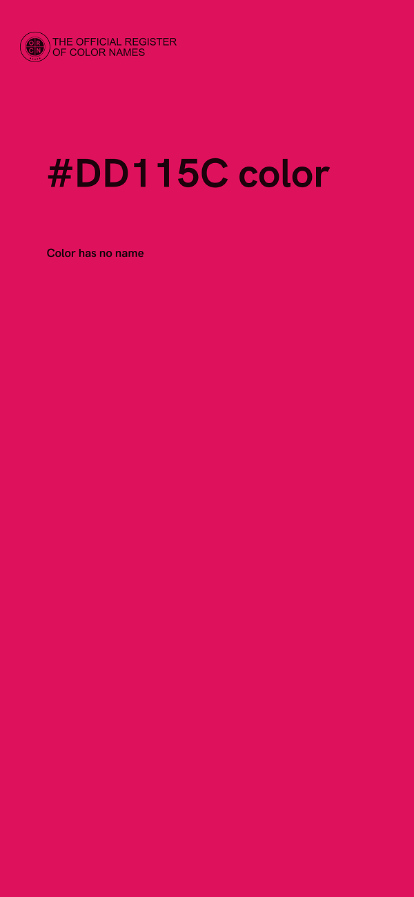 #DD115C color image