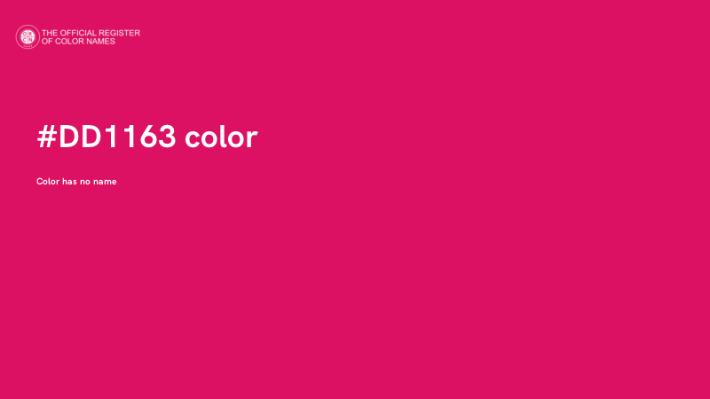 #DD1163 color image