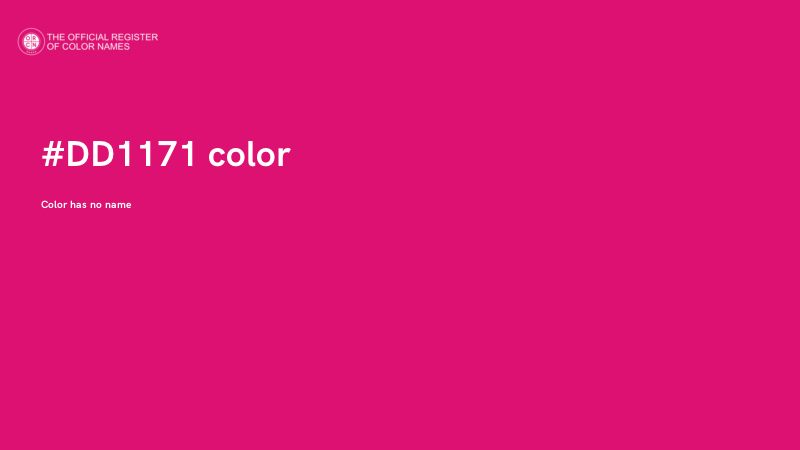 #DD1171 color image