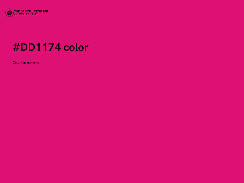 #DD1174 color image