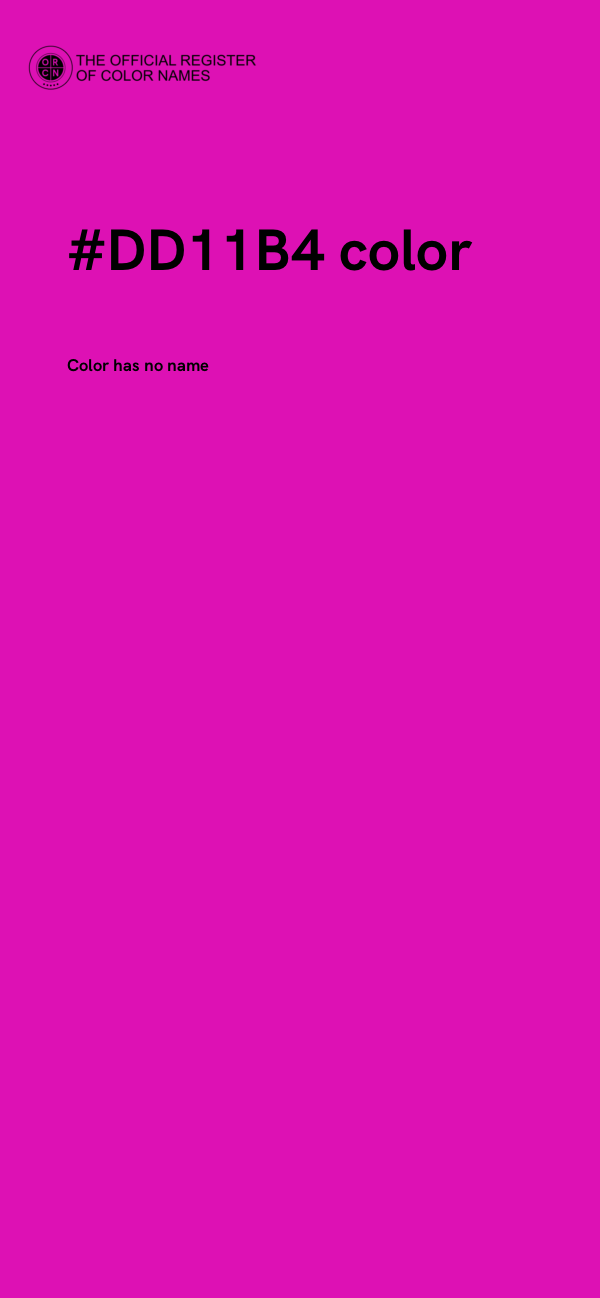 #DD11B4 color image