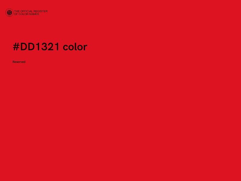 #DD1321 color image