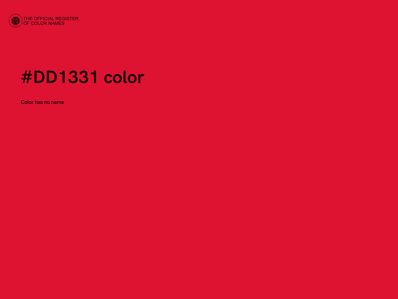 #DD1331 color image
