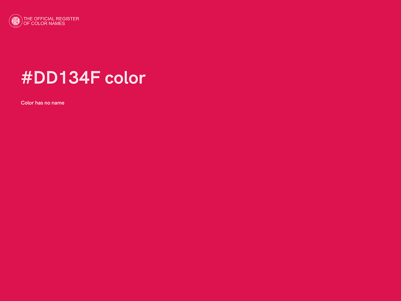 #DD134F color image