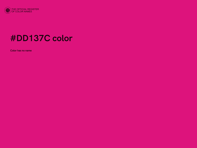 #DD137C color image