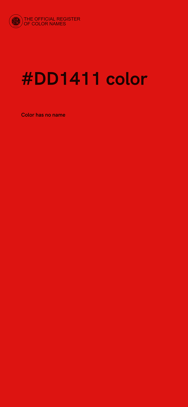 #DD1411 color image
