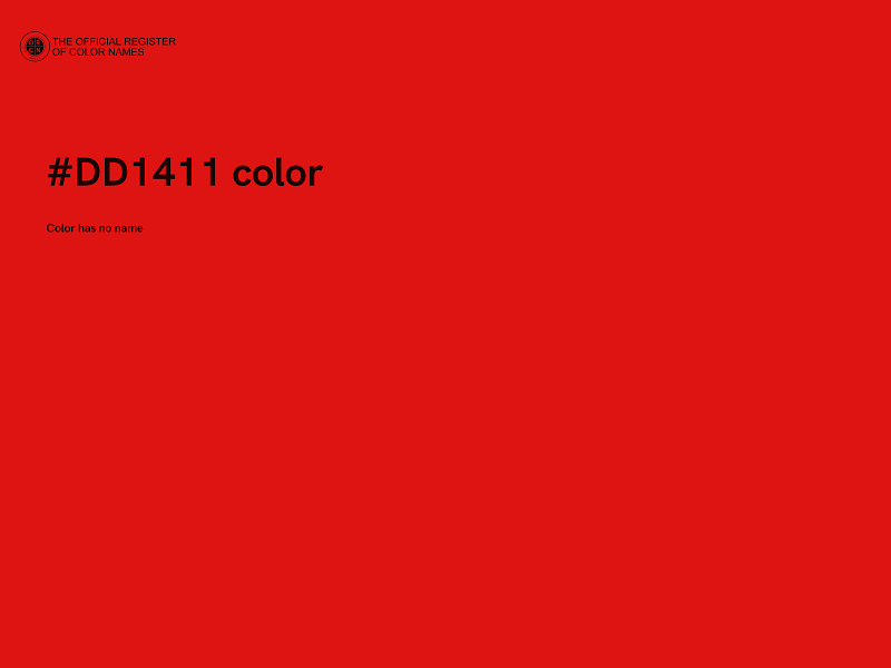 #DD1411 color image