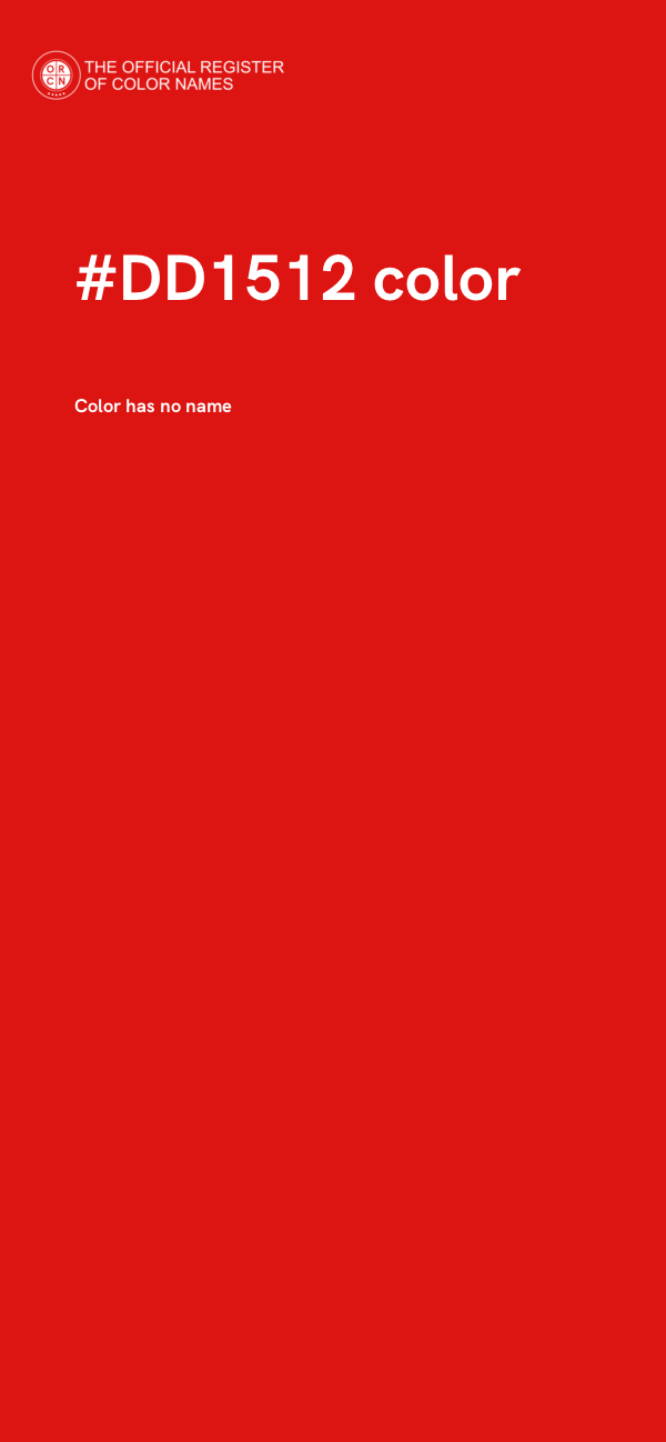 #DD1512 color image