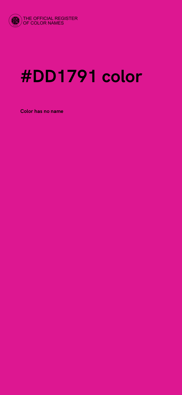 #DD1791 color image