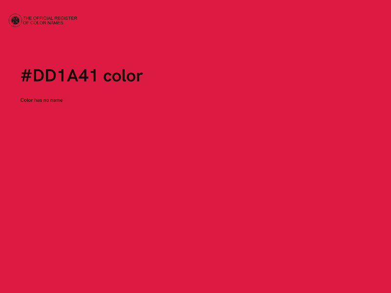 #DD1A41 color image