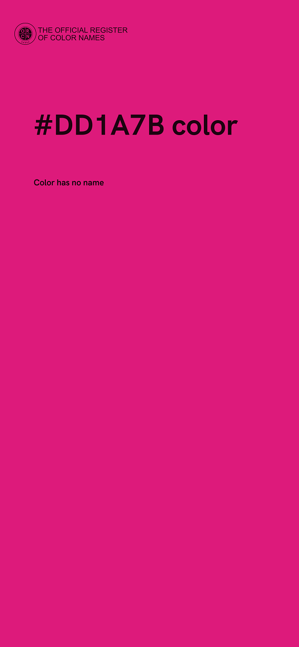 #DD1A7B color image