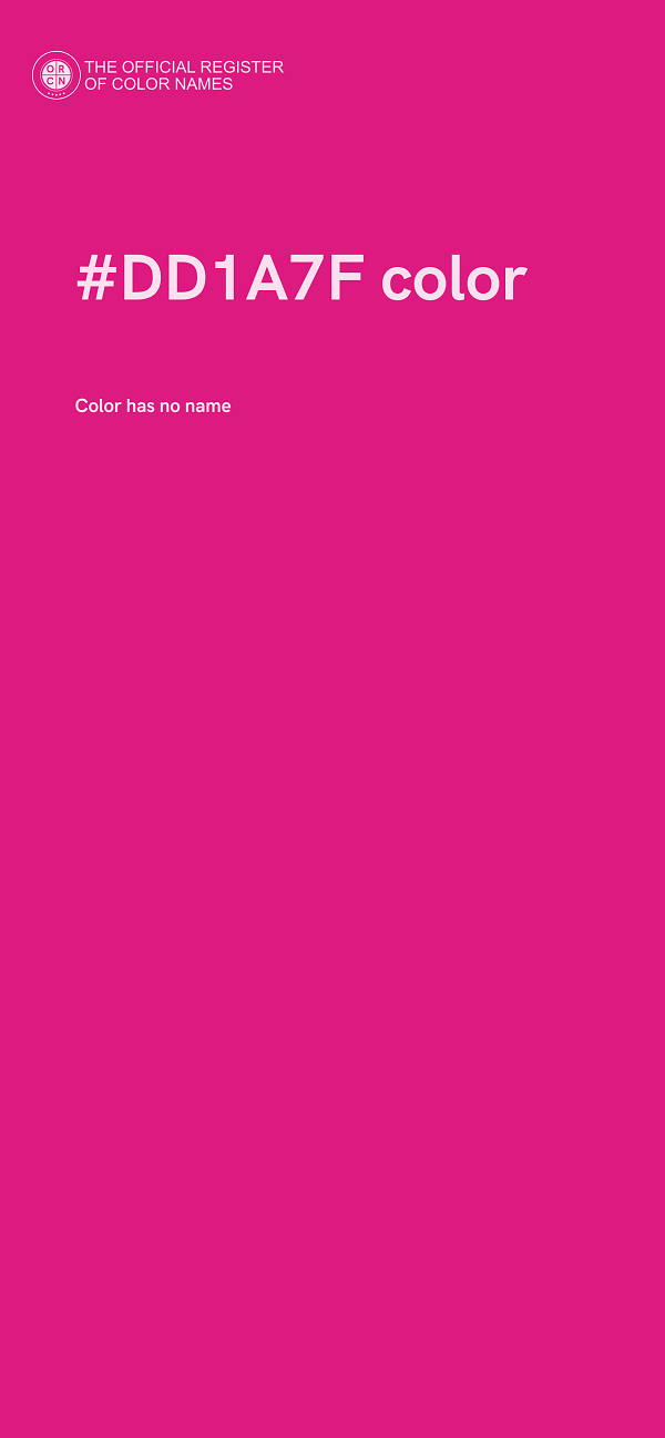 #DD1A7F color image