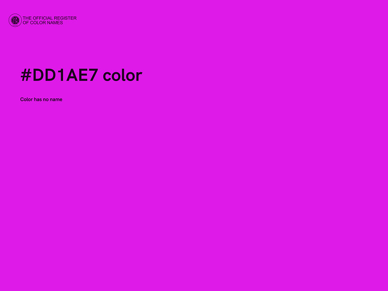 #DD1AE7 color image